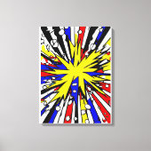 Explosion Art - Comic Book Style Canvas Afdruk (Voorkant)