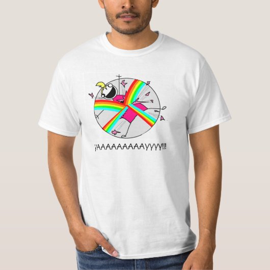 Explosion avec le T-shirt d'arcs-en-ciel (Devant)