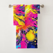 Explosion Cosmique : Art vibrant à éclaboussures (En situation)