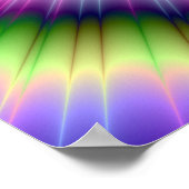 Explosion dans Violet Poster Vert et Bleu (Coin)