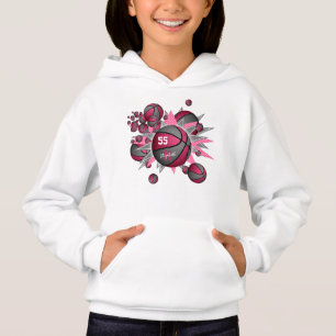explosion de basket-ball rose gris pour fille spor