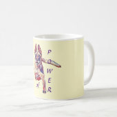 Explosion de puissance peinte Mug Malinois belge (Devant droit)