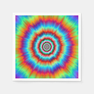 Explosion de serviettes jetables en bleu et orange