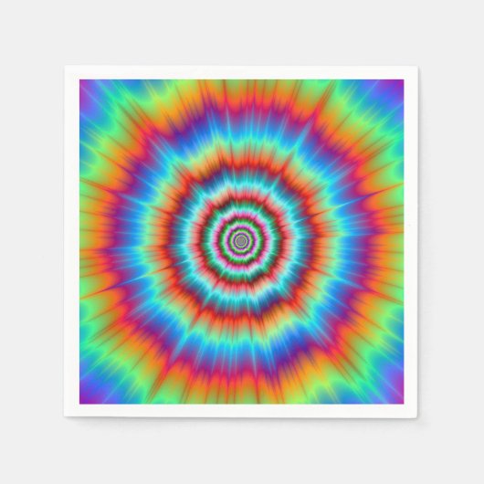 Explosion de serviettes jetables en bleu et orange (Devant)