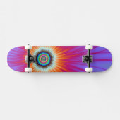 Explosion de skateboard en bleu rose et rouge (Horz)