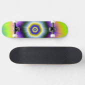 Explosion de skateboard en jaune et violet (Horz)