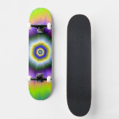 Explosion de skateboard en jaune et violet (Recto)