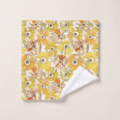 Explosion de soleilFleur - Motif floral radieux au (Gant de toilette)