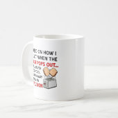 Explosion de toast drôle Mug (Devant gauche)
