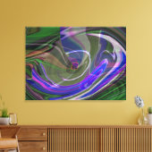 Explosion de toile Abstraite III enveloppée (Insitu(Salon))