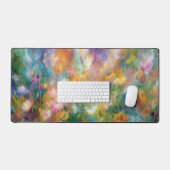 Explosion florale cosmique abstraite dans des coul (Clavier et souris)