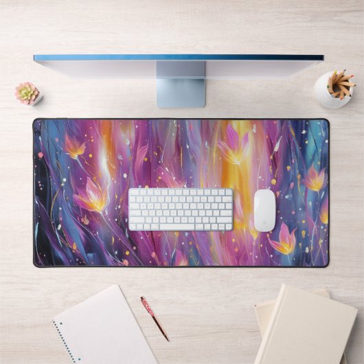 Explosion florale lumineuse abstraite (Bureau 1)