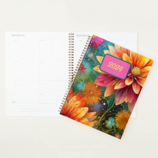 Explosion florale : Motif couleur éclatante (Devant avec enveloppe)
