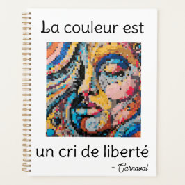 Explosion pixelisée multicolore – La couleur est u Planner