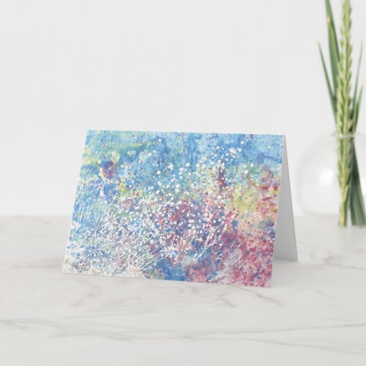 Explosions de la carte de voeux couleur (Devant)