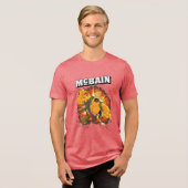 Explosive Action Hero McBain Tri-Blend Shirt (Voorkant volledig)