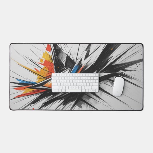 Explosive Geometry: A Burst of Abstract Energy (Clavier et souris)