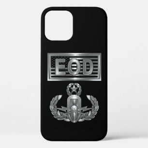 Explosive Ordnance Disposal (EOD) & USA Flag  iPhone 12 Hoesje