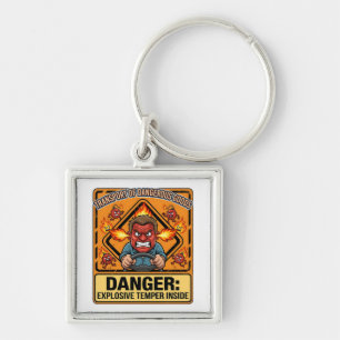 Explosive Temper Trucker ADR Hazmat Sleutelhanger