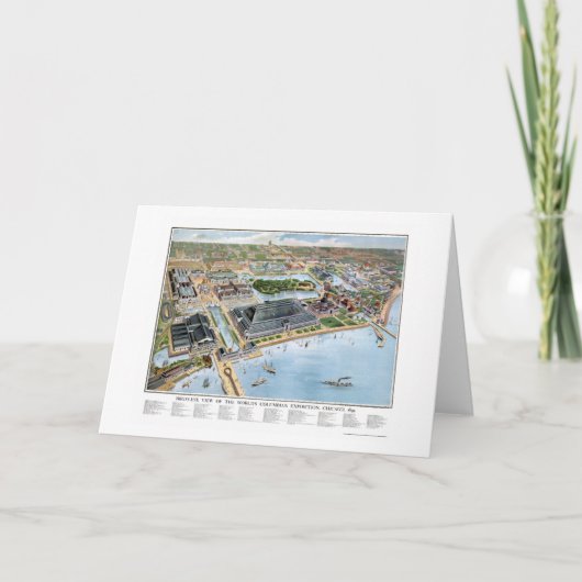 Expo colombienne de Chicago, carte panoramique de (Devant)