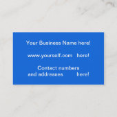 Exporter le carte de visite d'importation (Dos)