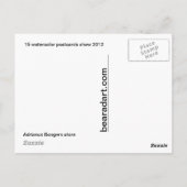 exposition 2012 de 15 cartes postales d'aquarelle (Dos)