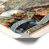 Exposition Universelle Paris Poster vintage 1889 (Coin)