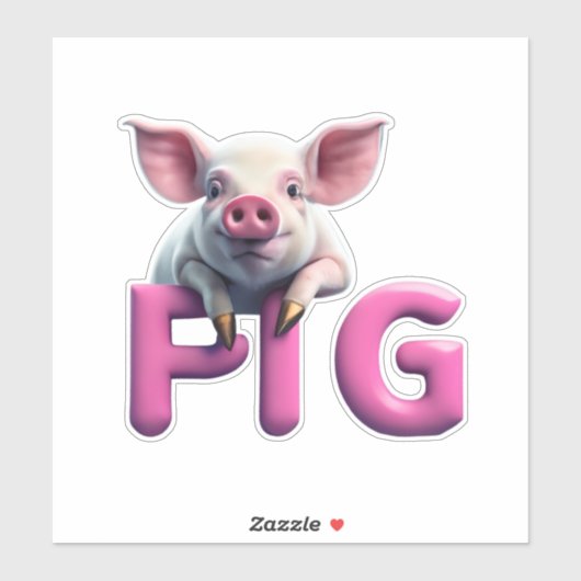 Express avec Stickers Cochon (Feuille)