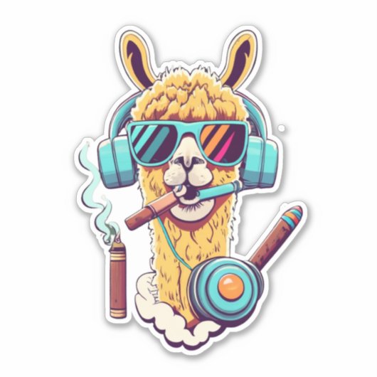 Express avec Stickers Llama Vinyl (Devant)