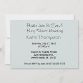 Express bébé Baby shower garçon Invitation (Dos)