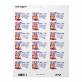 Express Candyland - Étiquette d'adresse de retour (Feuille entière)