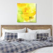 Express Gratitude Oranje Poppy Canvas Afdruk (Insitu (Slaapkamer))