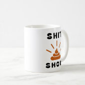 Express Hot Mess | Funny Steaming Pile Classic Mug (Devant droit)