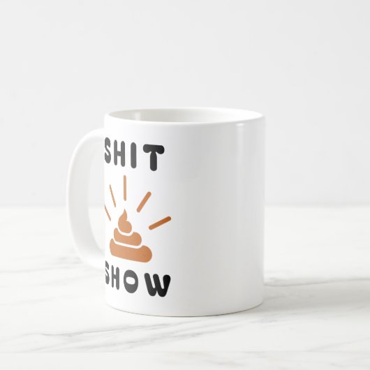 Express Hot Mess | Funny Steaming Pile Classic Mug (Devant gauche)