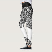 Express jezelf zwart & wit kanten bruidsjurk leggings (Links)