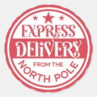Express Levering van de Noordpool Sticker 