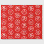 Express levering vanaf de Noordpool Cadeaupapier (Vlak)