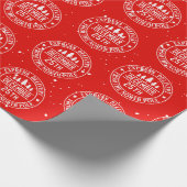 Express levering vanaf de Noordpool Cadeaupapier (Hoek)