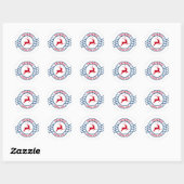 express northpole logo ronde sticker (Vel)