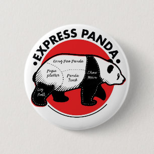 Express Panda Ronde Button 5,7 Cm
