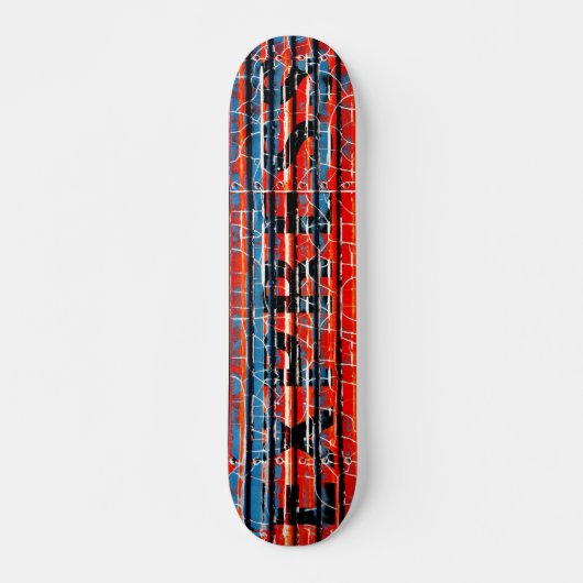 "Express" - Rustige pellerverf Skateboard (Voorkant)