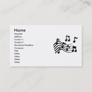 EXPRESS VISITEKAARTJES VOOR BAND EN MUSICIËN, MUZI