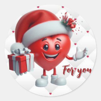 Express your affection stretlessly. ronde sticker