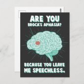 Expressie Aphasia Psychology Language Handicap Briefkaart (Voorkant / Achterkant)