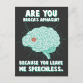 Expressie Aphasia Psychology Language Handicap Briefkaart (Voorkant)