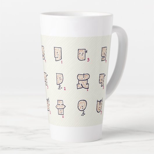 expressie latte mok (Rechterhoek)