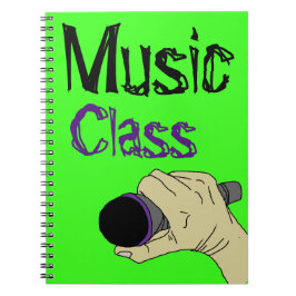 expressie zelf, muziekklasse notitieboek