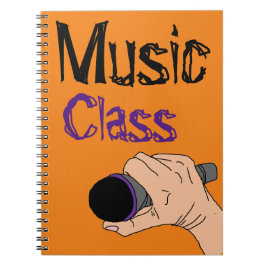 expressie zelf, muziekklasse notitieboek