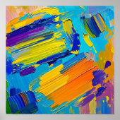 Expressief abstract kunst ontwerp wanddecoratie po poster (Voorkant)