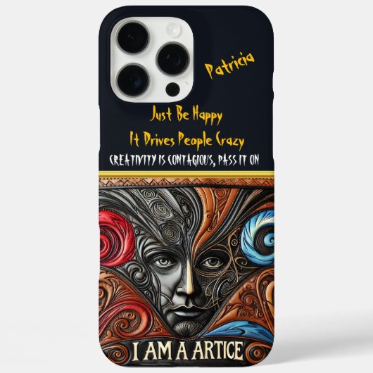 Expressief ontwerp met oog en wervelingen Case-Mate iPhone case (Achterkant)